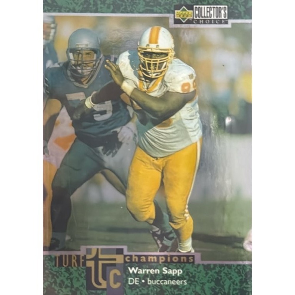 1997 Collector's Choice Turf Champions#TC16 Warren Sapp